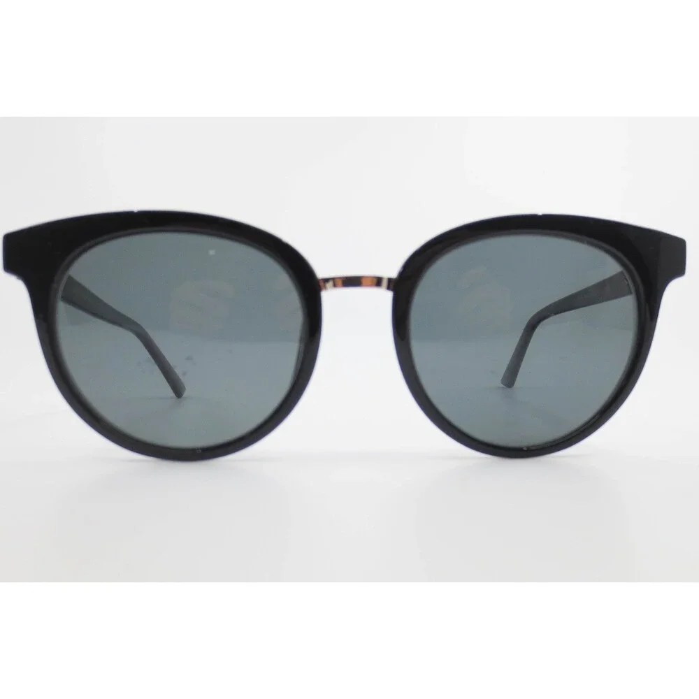 Chelsea Morgan Suns CMS 20201 Black Round Cat Eye Sunglasses 52-20-140